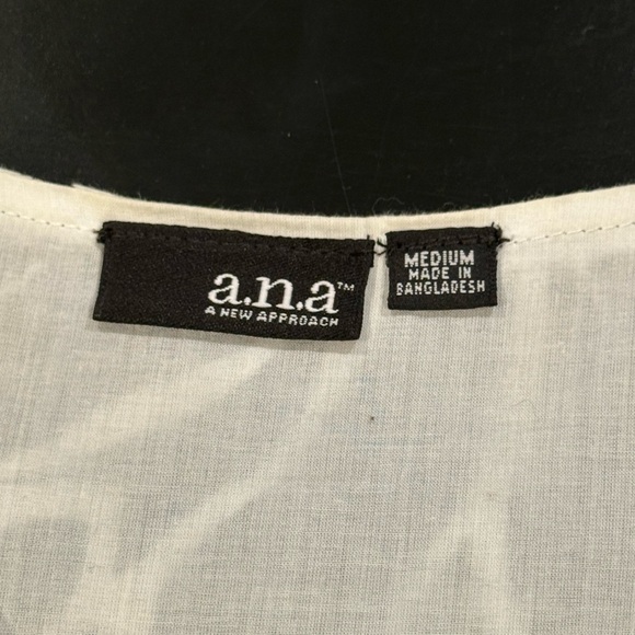 Vintage Y2K Babydoll V-neck Black White Tropical Sleeveless Top Womens Medium - Picture 6 of 10